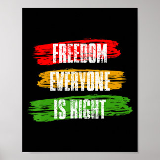 Poster Mois de l'histoire des Noirs Liberté Tout le monde