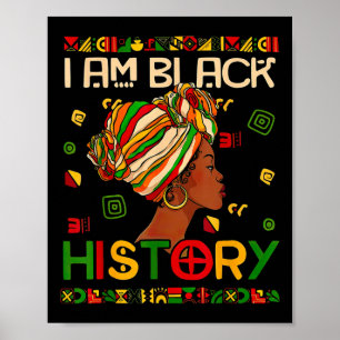 Poster Mois de l'histoire des Noirs Suis Histoire des Noi