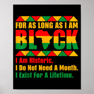 Poster Mois de l'histoire des Noirs tant que je suis fier