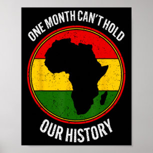 Poster Mois de l'histoire des Noirs Un mois ne peut conte
