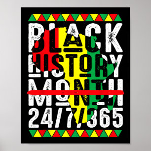 Poster Mois de l'histoire des Noirs Un mois ne peut conte