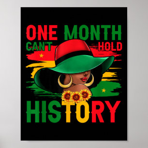 Poster Mois de l'histoire des Noirs Un mois ne peut pas t