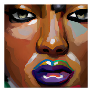 Poster Mois de l'histoire noire Melanin Girl Magic Queen 