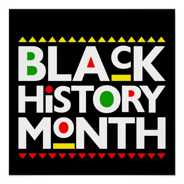 Poster Mois de l'histoire noire Melanin Hommes Femmes Fil (Devant)