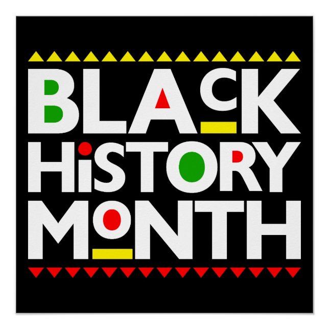 Poster Mois de l'histoire noire Melanin King Reine Sista  (Devant)