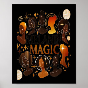 Poster Mois de l'histoire noire - Sticker magique Melanin