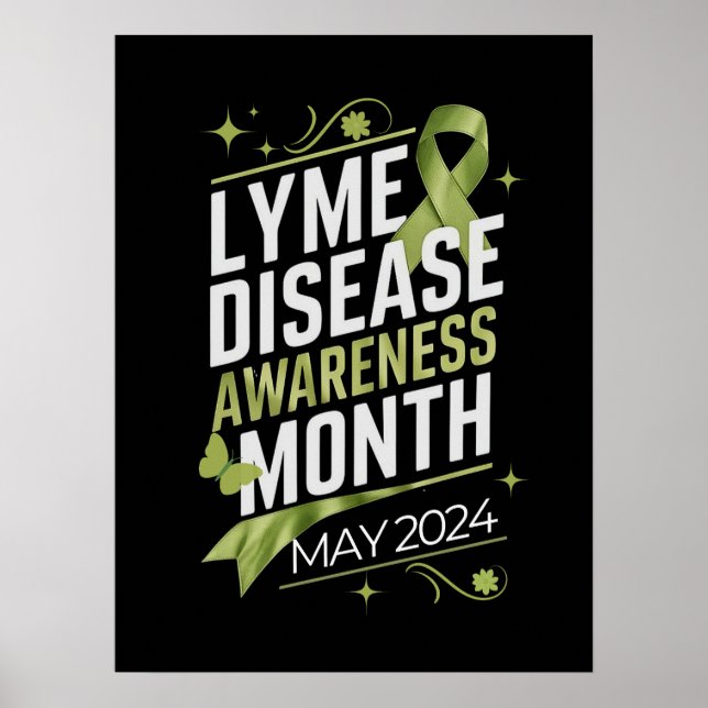 Poster Mois de sensibilisation à la maladie de Lyme Souti (Devant)