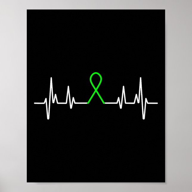 Poster Mois de sensibilisation à la santé mentale Ruban v (Devant)