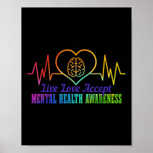 Poster Mois de sensibilisation à la santé mentale Vivre A
