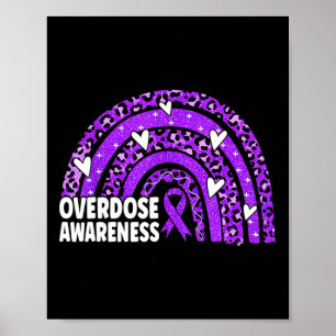 Poster Mois de sensibilisation à la surdose arc-en-ciel R