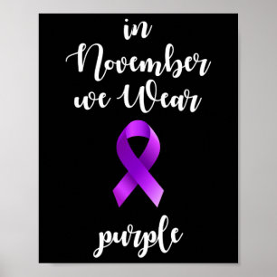 Poster Mois de sensibilisation à l'épilepsie En novembre