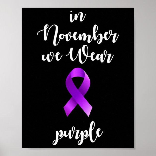 Poster Mois De Sensibilisation À L'Épilepsie En Novembre  (Devant)