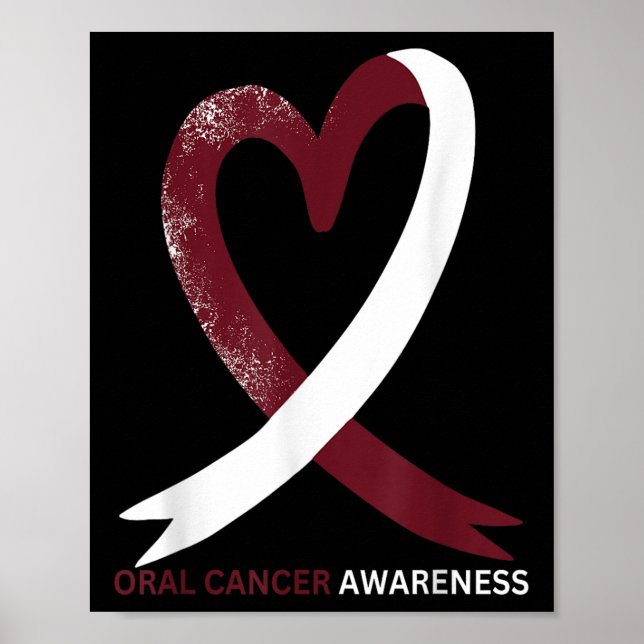 Poster Mois de sensibilisation au cancer buccal 2024 Cou  (Devant)