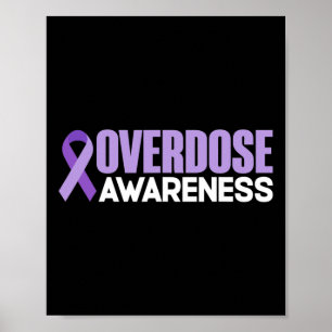 Poster Mois de sensibilisation aux surdoses 2022 Ruban de