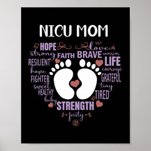 Poster Mois de sensibilisation maman de la NICU pour mama
