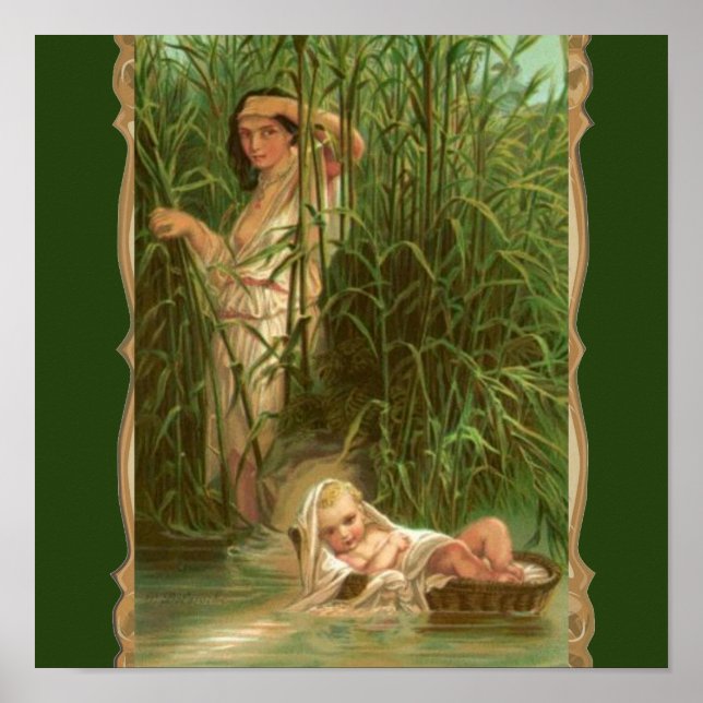 Poster Moïse Bébé Et Le Nil (Devant)