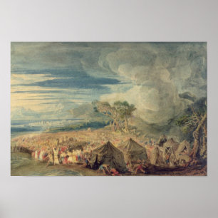 Poster Moïse divisant les eaux de la mer Rouge