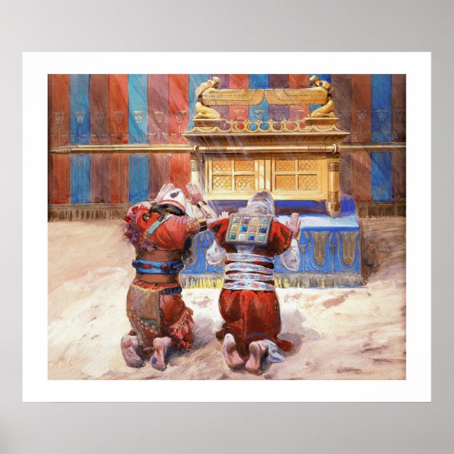 Poster Moïse et Josué dans le Tabernacle par James Tissot (Devant)