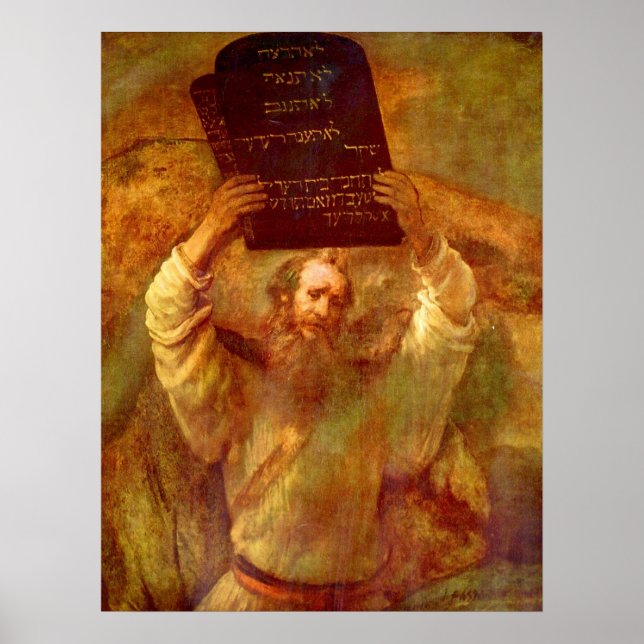 Poster Moïse et les dix commandements (Devant)