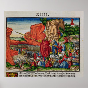 Poster Moïse traversant la mer Rouge