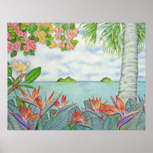 Poster Mokuluas, Hawaï