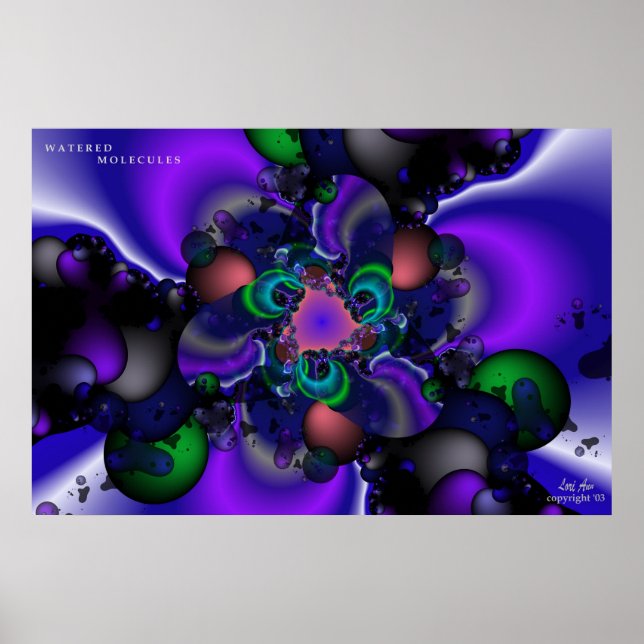Poster Molécules arrosées (Devant)
