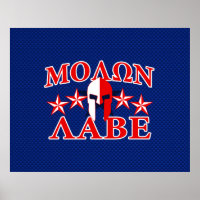 Molon Labe Casque guerrier spartiate 5 étoiles Pat