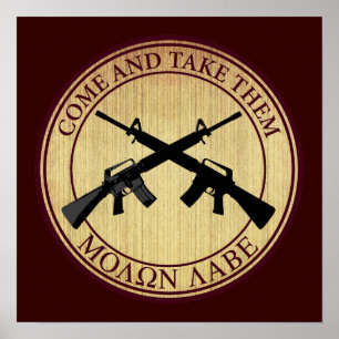 Poster Molon Labe (Venez les prendre)