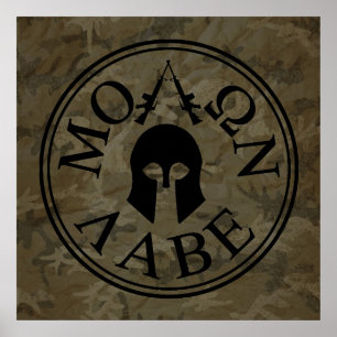 Poster Molon Labe, viens les prendre