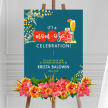 Mom-osa Baby Shower Welcome Sign
