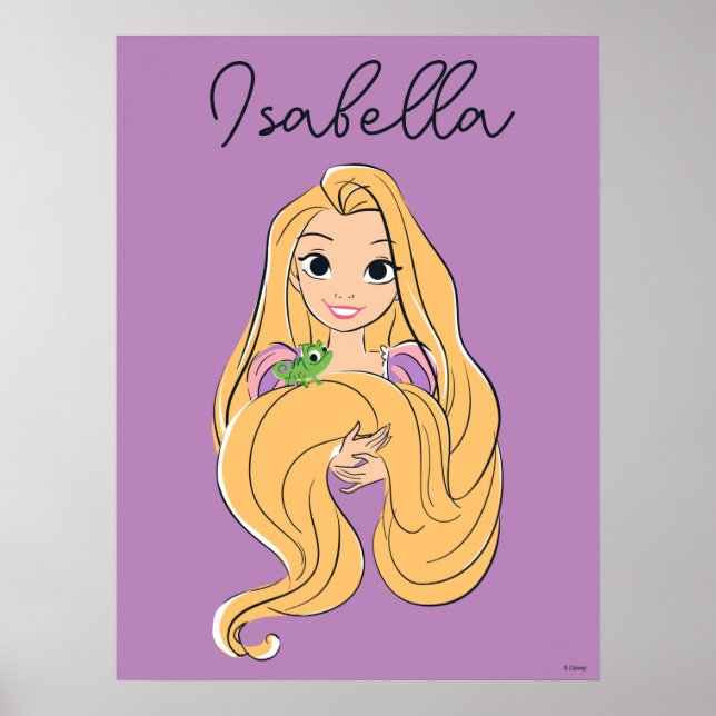 Poster Moment magique Rapunzel & Pascal (Devant)