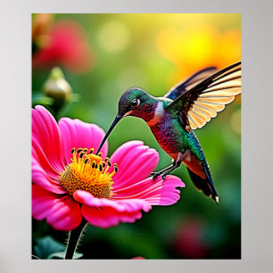 Poster Moments magiques de colibri Design