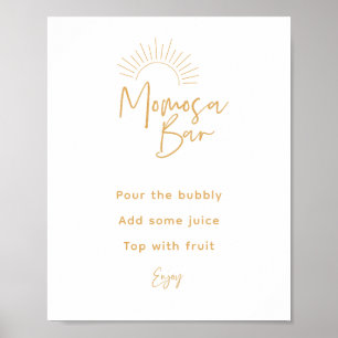 Poster Momosa Bar Boho Sunshine