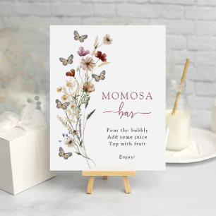Poster Momosa Bar Fleur sauvage rose