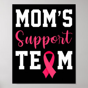 Poster Moms Soutien Équipe Survivante Sensibilisation au