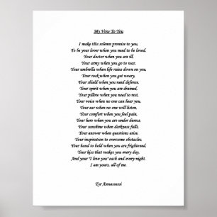 POSTER MON AFFICHAGE DE VOW