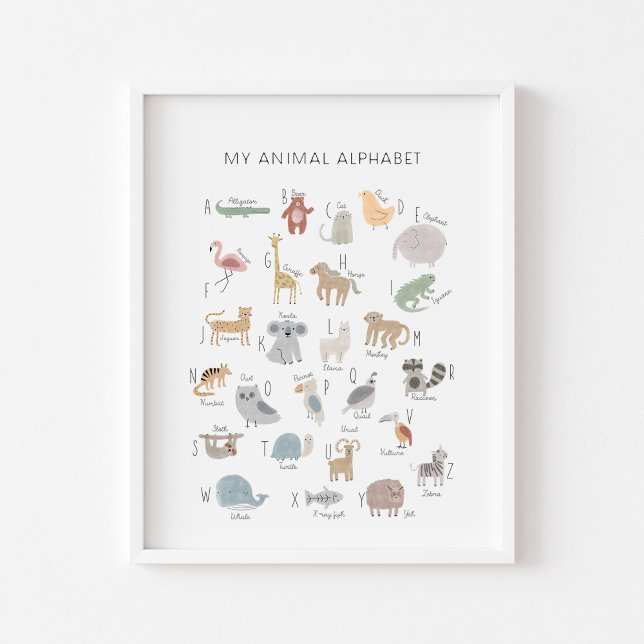 Poster Mon alphabet animal (Créateur téléchargé)