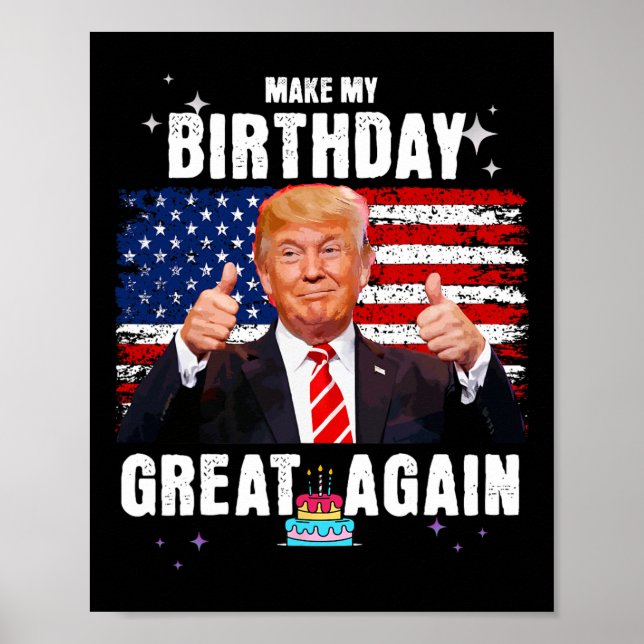 Poster Mon anniversaire grand à nouveau (Devant)