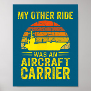 Poster Mon Autre Véhicule Porte-Avions Marine