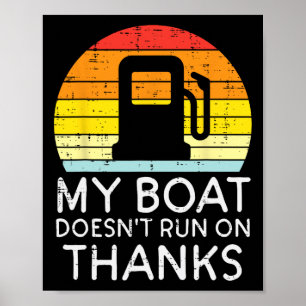 Poster Mon Bateau Ne Fonctionne Pas Avec Merci Funny Gas 