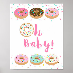 Poster Mon bébé ! Sprinkie rose beignets de douche
