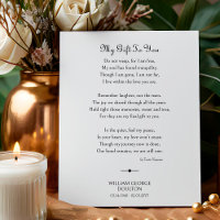 Mon cadeau à vous Funeral Poem Poem Memorial Poste