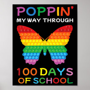 Poster Mon Chemin À Travers 100 Jours De Filles À Papillo