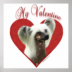 Poster Mon Chinois Crested Valentine