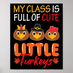 Poster Mon Cl Est Plein De Mignonnes Petites Dindons Than
