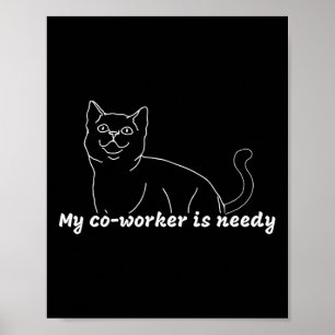 Poster Mon Coéquipier Est Nécessaire - Travail Drôle Du C