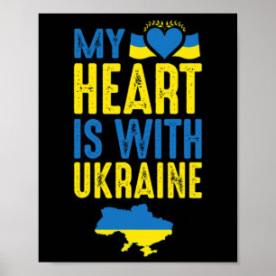 Poster Mon cœur est avec l'Ukraine