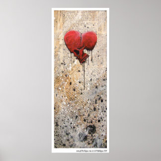 Poster Mon coeur saignant