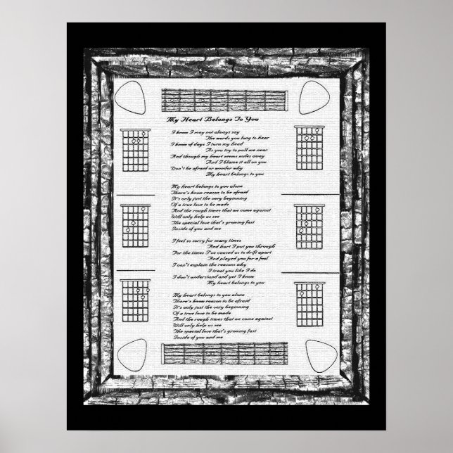 Poster Mon Coeur Vous Appartient (Devant)