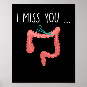 Poster Mon Colon Manquant Drôle Ostomie Ostomate Chirurgi